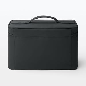 Amazon | 無印良品 ナイロンメイクボックス 黒 Lサイズ 36×16.5×20.5cm
